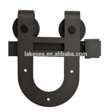 U Shaped Black Barn Door Hardware, hängen Schiebetür Hardware